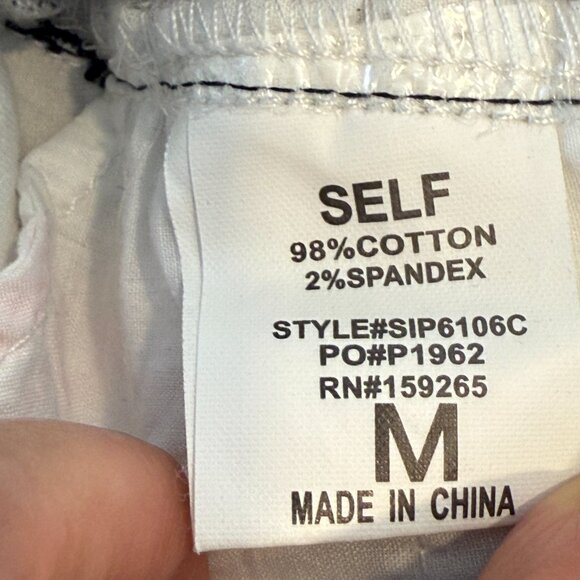 Saints and Hearts High Rise Flare Jeans Hippie Bell Bottom Retro Stripe Medium - Picture 8 of 10